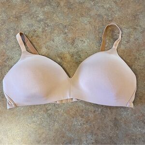 Calvin Klein Bra Molded Cup Wireless Lounge Nude Bralette Women’s Medium Pink